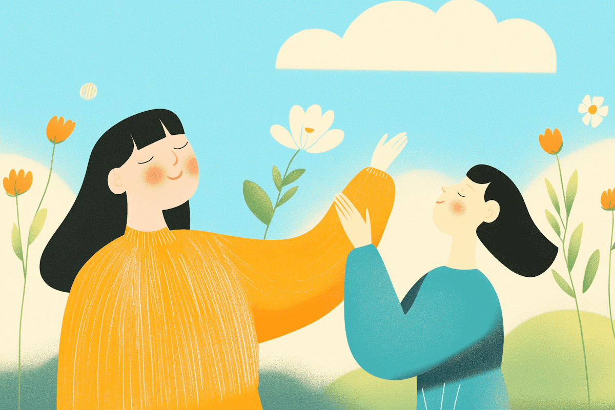 Outdoor together drawing from Lummi